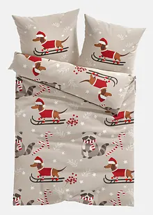 Sengesett med jule-dachshund, bonprix