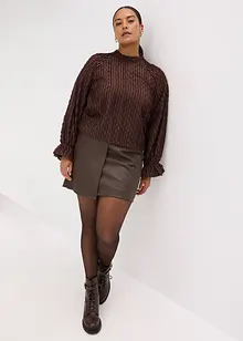 Bluse av strukturert materiale, bonprix