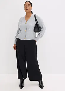 Cardigan med hullmønster, bonprix