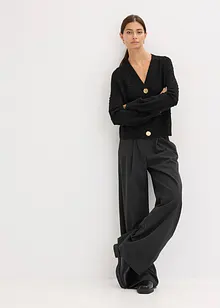 Cardigan med hullmønster, bonprix