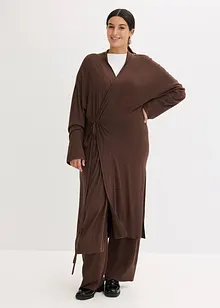 Strikket kåpe av myk viskosemiks, bonprix