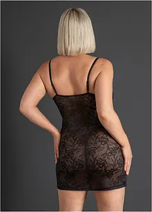 Kjole i blondemateriale med glidelås, bonprix