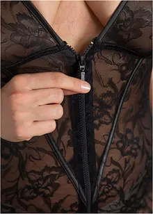 Kjole i blondemateriale med glidelås, bonprix