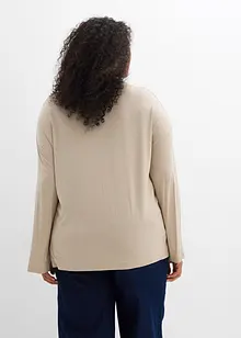 Oversized topp i lett viskose-/elastanmiks, bonprix