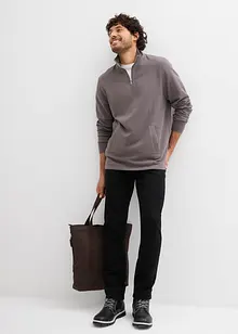 Sweatshirt i 100% økologisk bomull med praktiske lommer og rett nederkant, bonprix