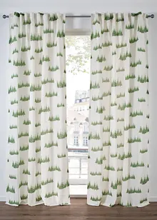 Gardin med juletremønster (1-pack), bonprix