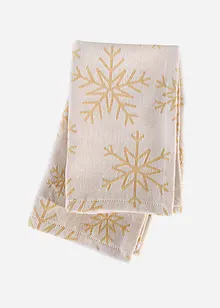 Jacquardvevde tøyservietter i økologisk bomull (2-pack), bonprix