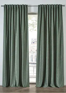 Fløyelsgardin med crush-effekt (1-pack), bonprix