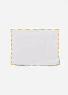 Bordbrikker i økologisk bomull med glansbord (2-pack), bonprix