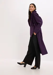 Kåpe med avtagbar krage i fuskepels, bonprix