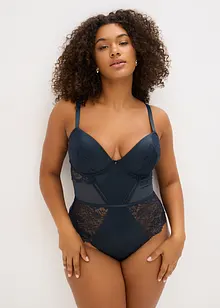 Stringbody i materiale med glans, bonprix