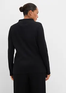 Langermet topp i ribbemateriale, bonprix