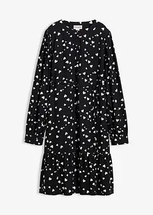 Mamma-skjortekjole i 100% viskose med hjertemønster, bonprix