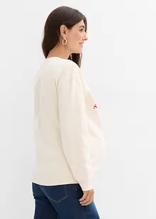 Mamma- og ammesweatshirt av myk økologisk bomull, bonprix
