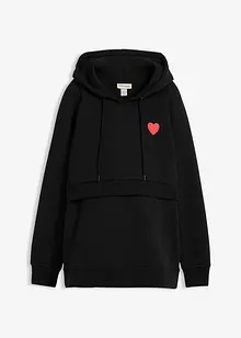 2-i-1-mamma- og ammesweatshirt av økologisk bomull, bonprix