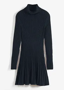 Strikkekjole med rullekrage, bonprix