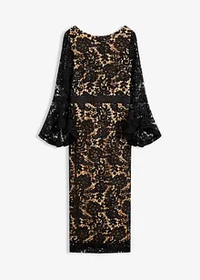 Blondekjole med satenginnfelling, bonprix