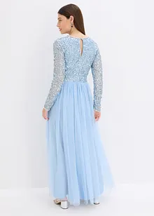 Maxikjole med paljettbroderi, bonprix