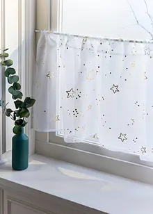 Gardinkappe med skinnende stjerner, bonprix
