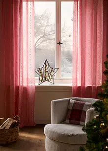 Gardin med vevde striper (1-pack), bonprix