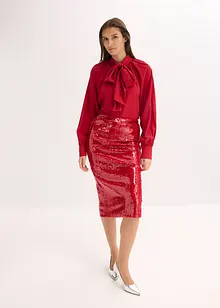 Bluse med sløyfe, bonprix