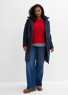 Genser med innfelt bluse, bonprix