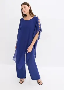 Jumpsuit med cape i lett chiffon, bonprix