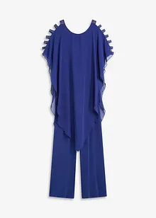 Jumpsuit med cape i lett chiffon, bonprix