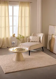 Ugjennomsiktig gardin i myk chenille (1-pack), bonprix