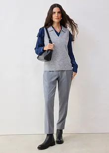 Finstrikket vest med alpakkaull, bonprix