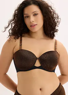 Balconette-BH i glittermateriale, bonprix