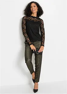 Blondetopp med lange ermer, bonprix