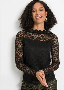 Blondetopp med lange ermer, bonprix