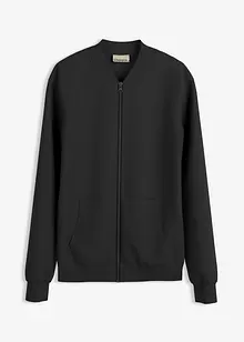 Sweatshirt i scuba-materiale med glidelås, bonprix