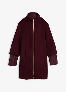 Ullkåpe med innvendig dunjakke (2-delt sett), bonprix