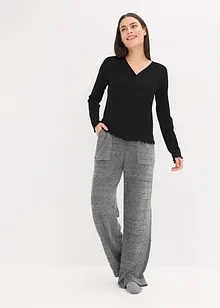 Loungewear-bukse i myk chenille, bonprix