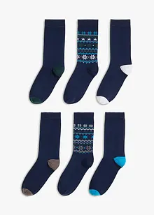 Sokker med økologisk bomull (6-pack), bonprix