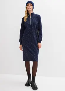 Sweatkjole med troyer-krage, bonprix