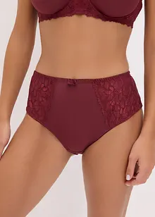 Truse med høy midje og nydelige blonder (2-pack), bonprix