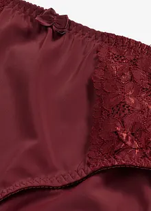 Truse med høy midje og nydelige blonder (2-pack), bonprix