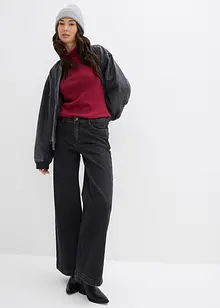 Wide Leg-jeans, Mid Waist, Full Length, bonprix