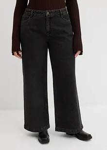 Wide Leg-jeans, Mid Waist, Full Length, bonprix
