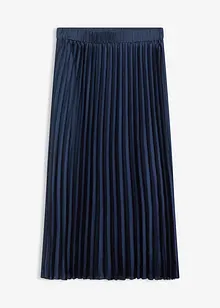 Plissert skjørt i tynn sateng, bonprix