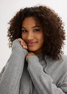 Loungewear-kosedress i mykt ribbemateriale, oversized, bonprix