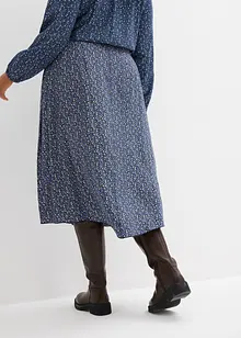 Midiskjørt i lett viskose, bonprix