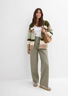 Grovstrikket cardigan med fargegradering, bonprix