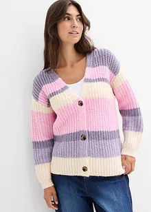 Grovstrikket cardigan med fargegradering, bonprix