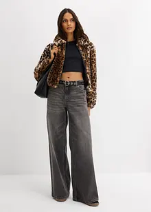 Oversized fuskepelsjakke, bonprix