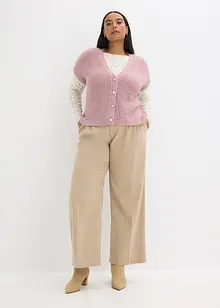 Strikkevest med dekorative knapper og ullandel, bonprix