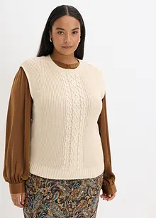 Vest med bomullsandel, bonprix